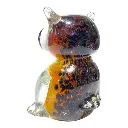 BUHO DE VIDRIO TIPO MURANO 9X11X12CM