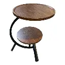 MESA METALICA/MADERADO 2 PISOS 40X60CM