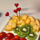 TENEDOR DE FRUTA CORAZON 9CM