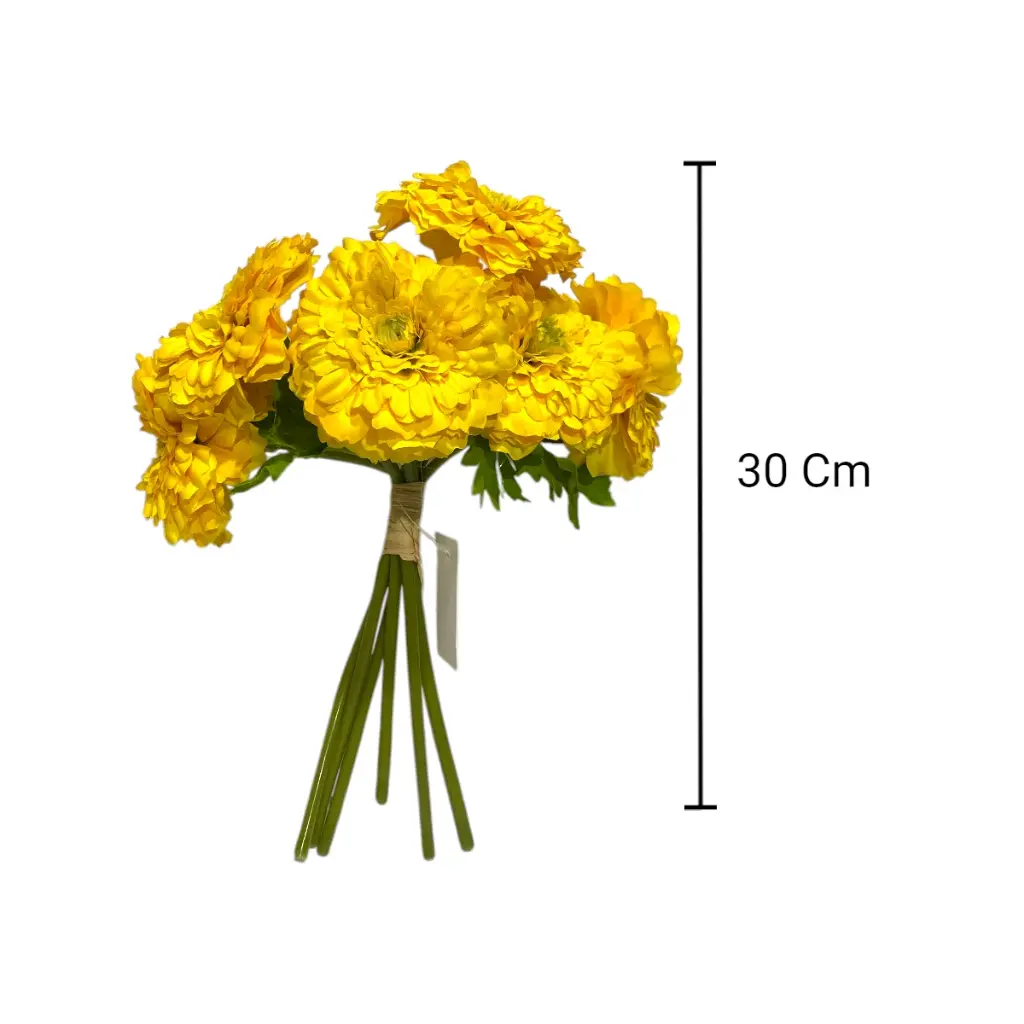 RAMO FLOR ARTF. MARGARITA 6 BOTONES DE 30CM