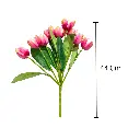 RAMO ARTF. TULIPAN ROSADO 9 BOTNES  44CM