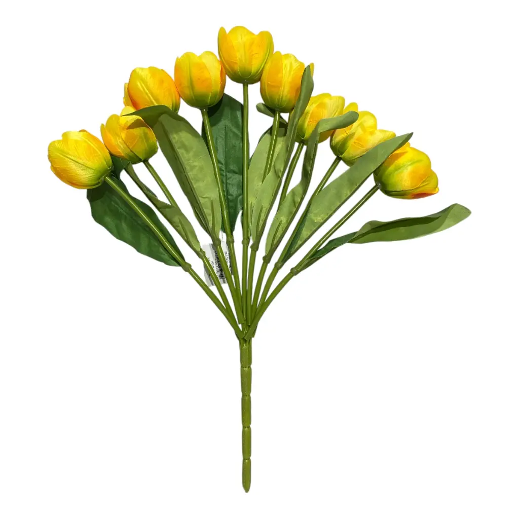 RAMO ARTF. TULIPAN ROSADO 9 BOTNES  44CM