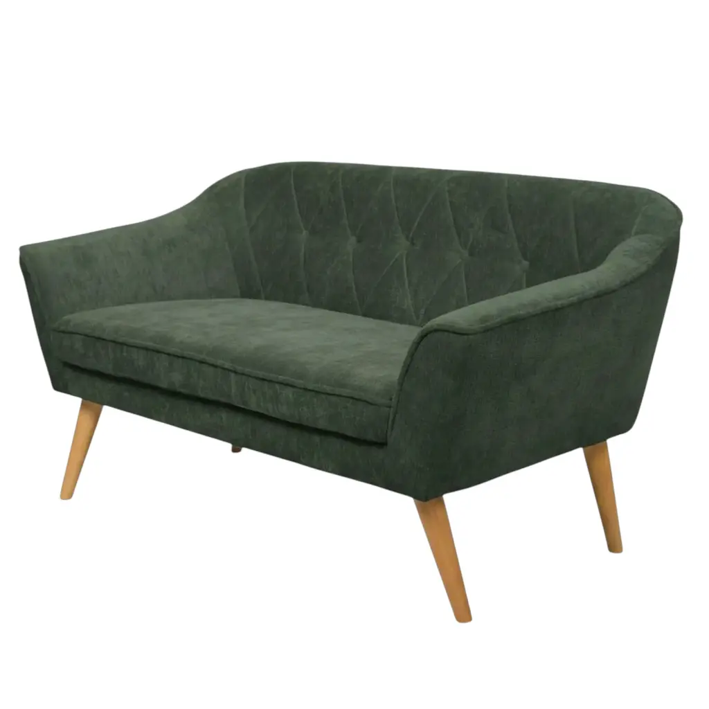 Sofa mad. Eucalipto color verde Ref:JH2101-2S \ F7030-11 (140x74x75cm)