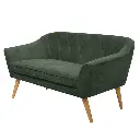 Sofa mad. Eucalipto color verde Ref:JH2101-2S \ F7030-11 (140x74x75cm)