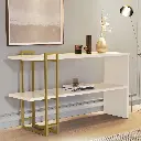 CONSOLA APARADOR JB 4034 LUXO OFF WHITE/DORADO REF:27685 