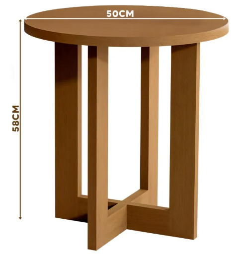 MESA DE CENTRO DE TRUPAN JB8001 LUXO NATURE REF:27815 Ø60X42CM