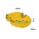 PORTA BOCADITO BANDEJA PORCELANA DOLOMITA REF:NH19A0308 28X10X12CM