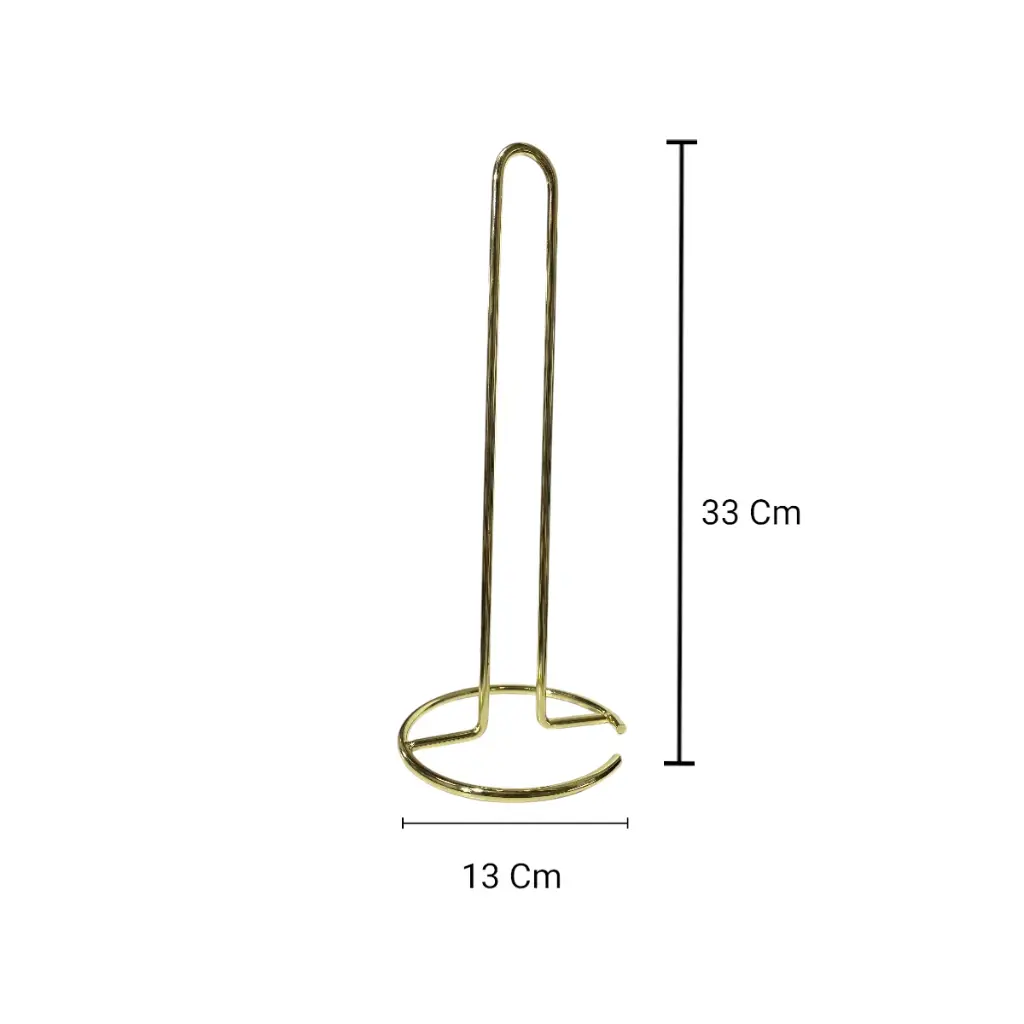 PORTA PAPEL DE COCINA METALICO 13X33CM