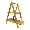 ESTANTE DE 2 PISOS DE BAMBOO 33X16X37CM