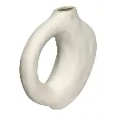 FLORERO CERAMICA BLANCO 26X7X27CM