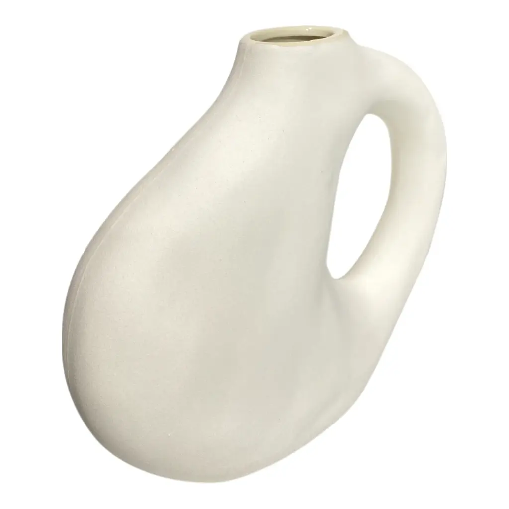 FLORERO CERAMICA BLANCO 26X7X27CM