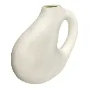 FLORERO CERAMICA BLANCO 26X7X27CM