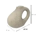 FLORERO CERAMICA GRIS 26X7X27CM 