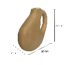 FLORERO CERAMICA CAFE 26X7X27CM  