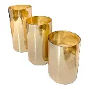 VELAS AMBAR SET X3 15-13-10CM
