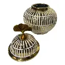 JARRON GINGER DORADO DE PORCELANA 19X26CM