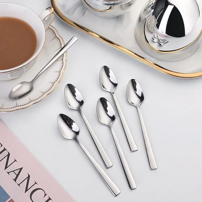 CUCHARITAS SETX6 HUEVO PLATEADO