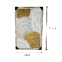 CUADRO LIENZO PETALO ORQUIDEA BLANCO ORO SURTIDO 