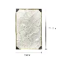 CUADRO TEX. MARGARITAS MARCO FILO DORADO 70X110CM