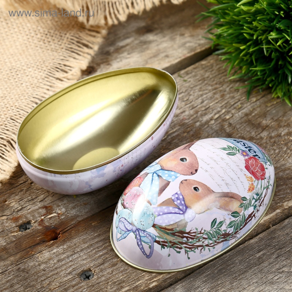 HUEVO DE PASCUA METALICO 5X5.5X6.5