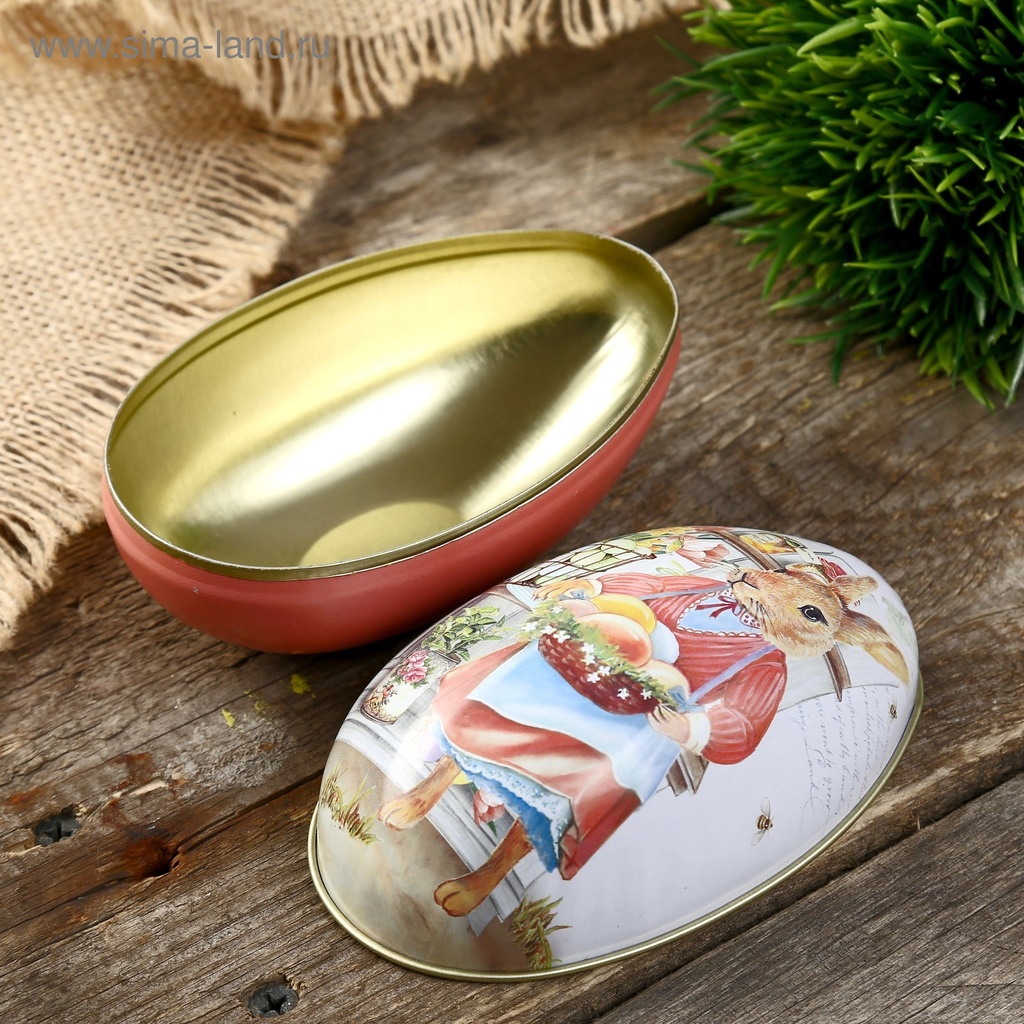 HUEVO DE PASCUA METALICO 5X5.5X6.5