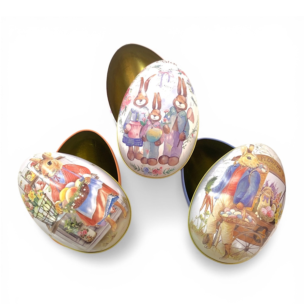 HUEVO DE PASCUA METALICO 6.5X10CM