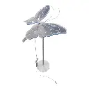 MARIPOSA C/LUZ LED Y MOVIMIENTO 60CM 12V CON BASE AJUSTABLE