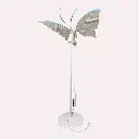 MARIPOSA C/LUZ LED Y MOVIMIENTO 60CM 12V CON BASE AJUSTABLE
