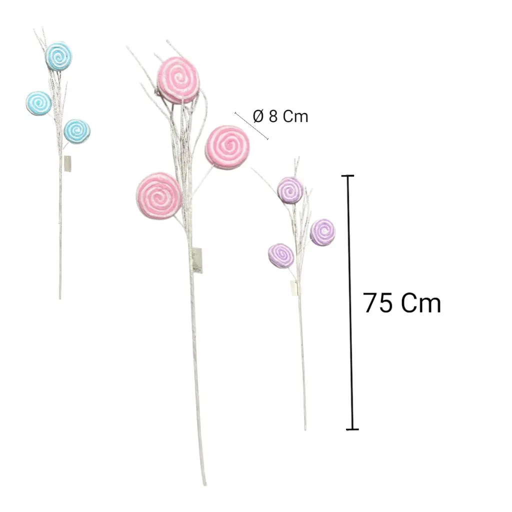 CHUPETE EN RAMA, COLORES SURT. 75CM