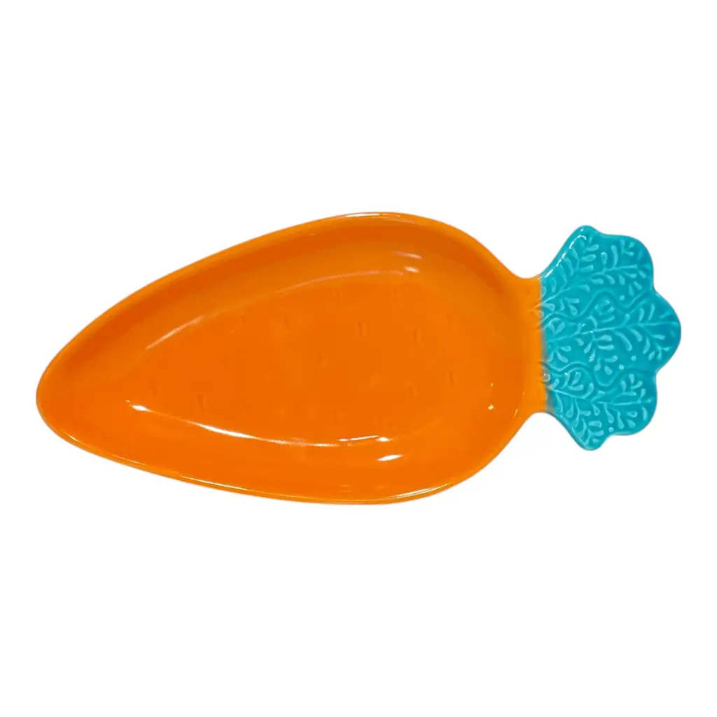 BANDEJA ZANAHORIA PORCELANA 11X25X2.5CM