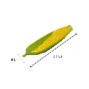 BANDEJA MAZORCA MAIZ DE PORCELANA 14X31X3.5CM