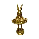 CONEJO CON CHAROL, POLIRESINA 8X8X15CM