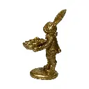 CONEJO CON CHAROL, POLIRESINA 8X8X15CM