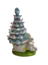 ARBOL CELESTE DE PASCUA CON LUZ LED 20X26CM