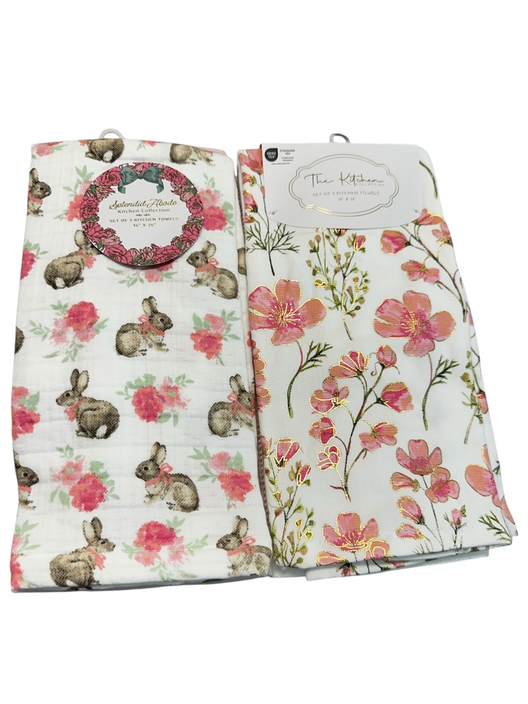 TOALLA DE COCINA PASCUA X 3 (40X65CM)