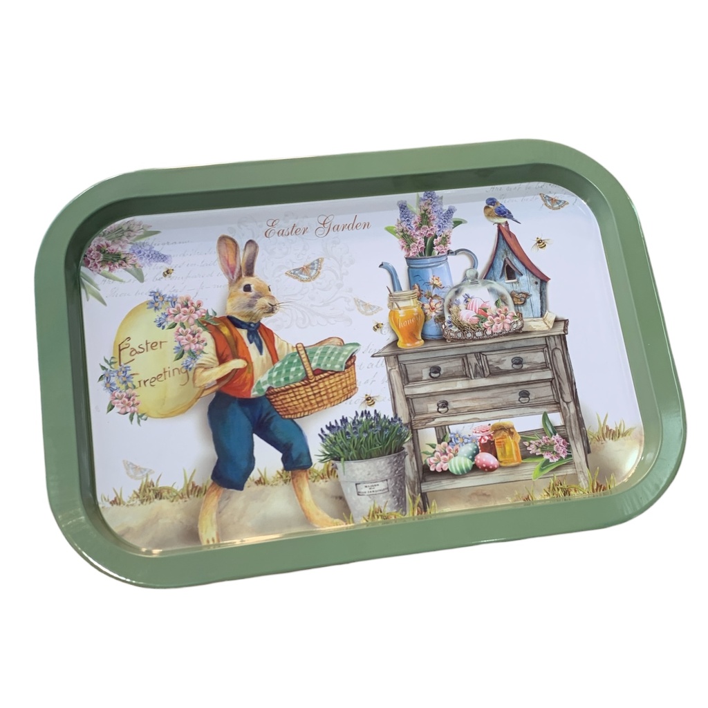 BANDEJA METALICA DE PASCUA 35CM