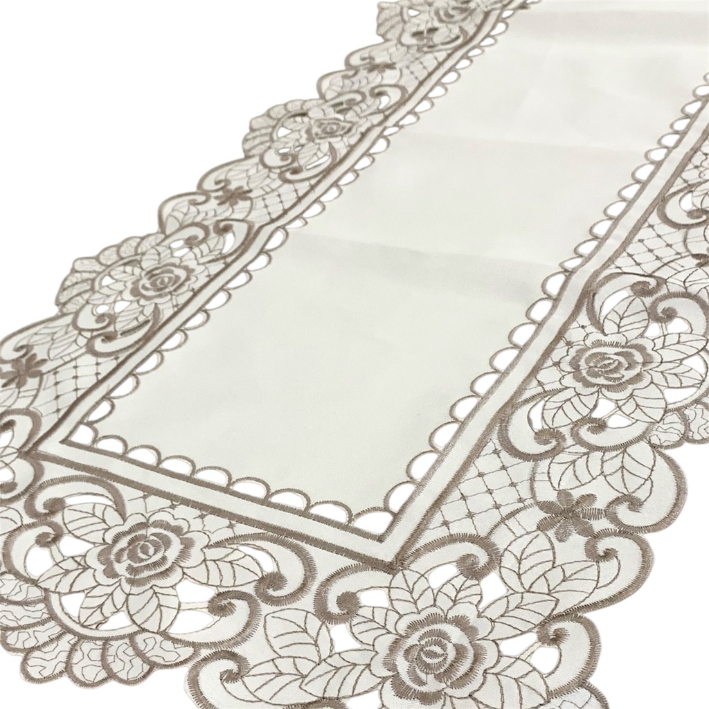 CAMINO DE MESA 40X85CM BEIGE-GRIS