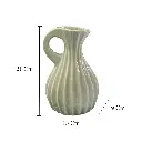 FLORERO CERAMICA ALTO GRIS/BEIGE REF:HM0632/25559 13X9X21CM