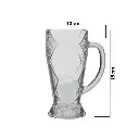 JARRO DE VIDRIO FUTBOLERO REF:SAN5775 500ML