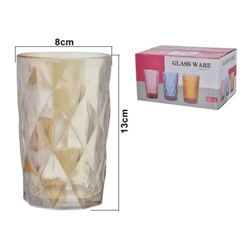 VASO DE VIDRIO AMBAR REF:SAN5755 350ML