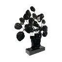 MACETA HOJAS VERDES METALICO REF:ES28674/16491 40X8X45CM