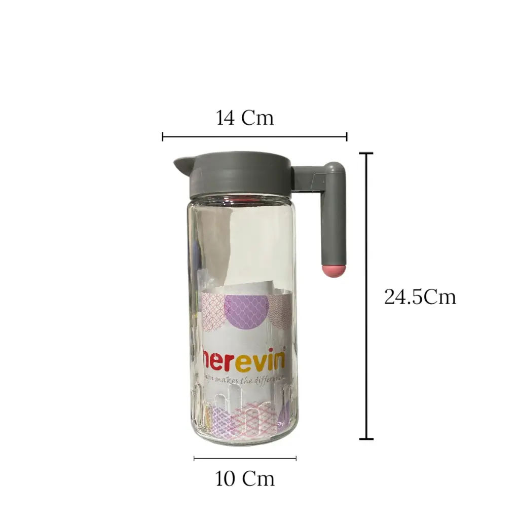 JARRA DE VIDRIO C/TAPA REF:111102-580 1.5 LT.