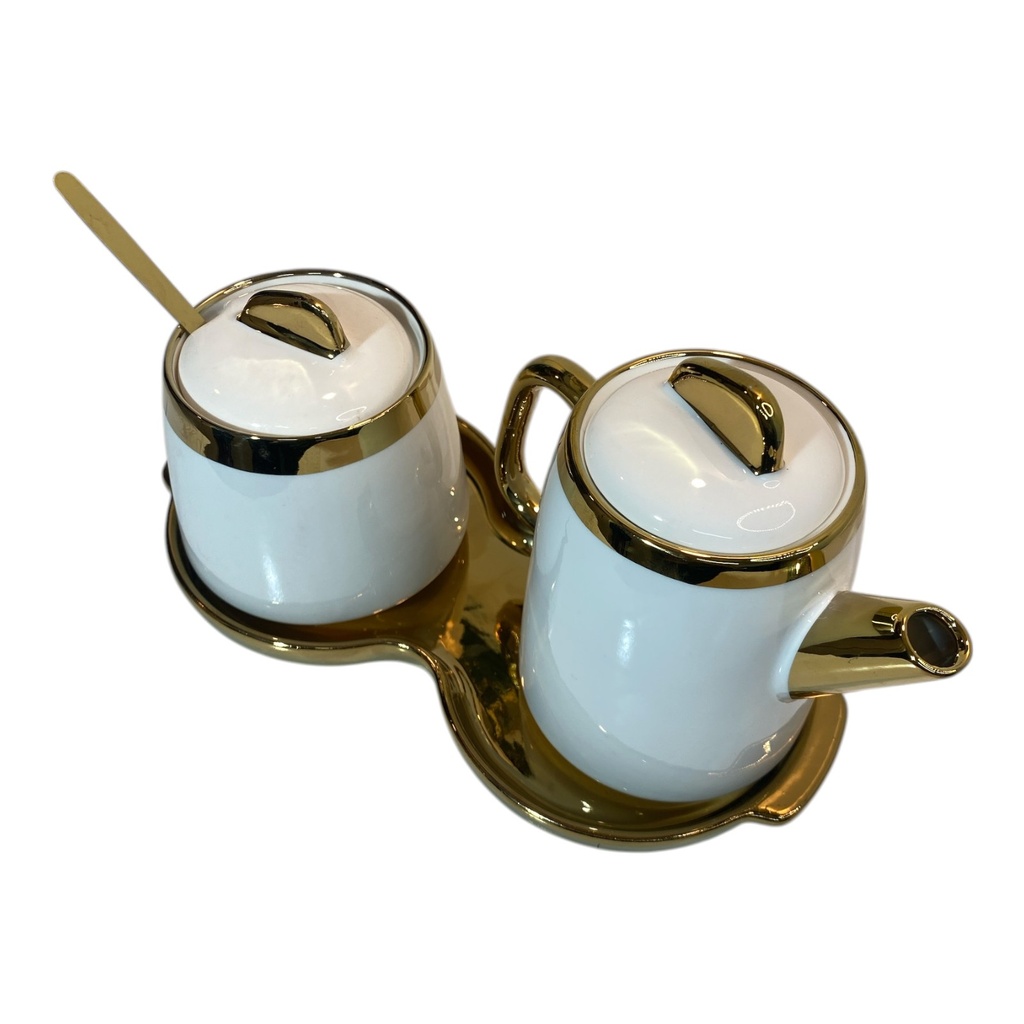 SET DE CREMERA Y AZUCARERA DE PORCELANA