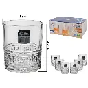 VASOS DE VIDRIO SETX6PZ. REF:ES24967 8.5 9.7CM 390ML