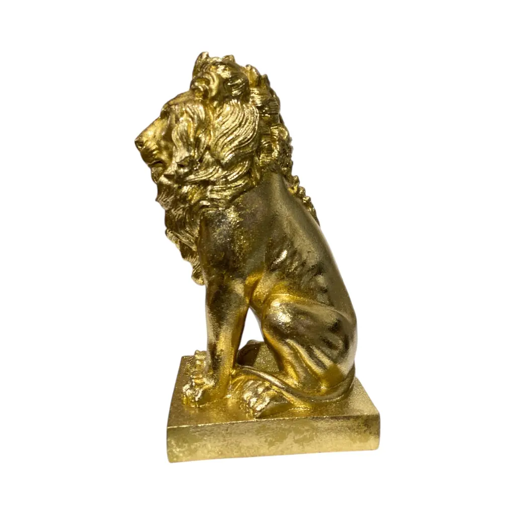LEON DORADO POLIRESINA 9X11X20CM