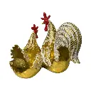 FAMILIA GALLINA POLIRESINA 18X13X16.5CM