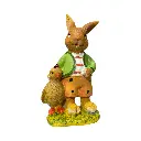 CONEJO POLIRESINA SURT. C/U 4.5X4X10CM