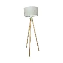 LAMPARA DE PISO C/PANTALLA TELA REF:LT-MF1002 Ø45CM X 148CM