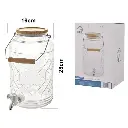 DISPENSADOR DE LIQUIDOS/VIDRIO REF:DSP1285 18X16X25CM 3.5LT.