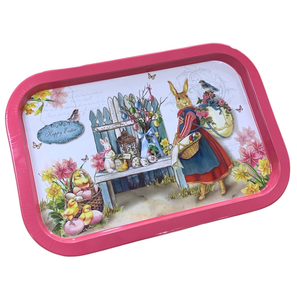 BANDEJA METALICA DE PASCUA 35CM